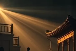 剧集三公里以内中老城区街角与便利店灯光的画面